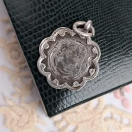 Vintage Sterling Silver Medal Pendant Charm Hallmarked Chester