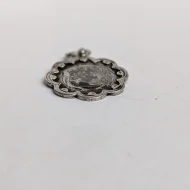 Vintage Sterling Silver Medal Pendant Charm Hallmarked Chester - Image 6