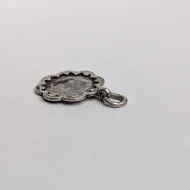 Vintage Sterling Silver Medal Pendant Charm Hallmarked Chester - Image 7