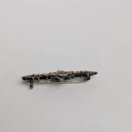 Antique Sterling Silver Gold Accent Ivy Leaf Brooch Sweetheart - Image 4