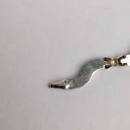 Vintage Sterling Silver Wave Panel Bracelet 925 Hollow - Image 8