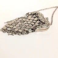 Vintage Silver Tone Chain Link Coin Purse Metal Mesh - Image 8