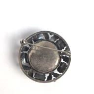 Vintage Sterling Silver Danish Amber Brooch Mid Century Niels Erik From Scandi - Image 6