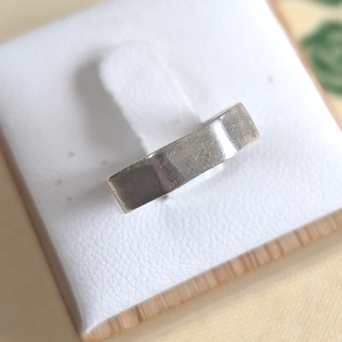 Sterling Silver Octagon Stacking Band 925