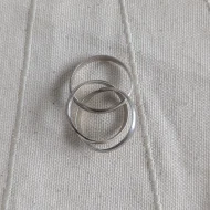 Vintage Sterling Silver Russian Wedding Ring Multi Band Twist - Image 7