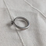 Vintage Sterling Silver CZ Solitaire Stack Ring 925 - Image 7