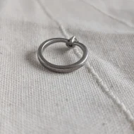 Vintage Sterling Silver CZ Solitaire Stack Ring 925 - Image 3