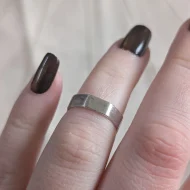 Sterling Silver Octagon Stacking Band 925 - Image 3