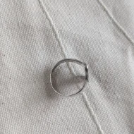 Vintage Sterling Silver Large Oval Statement Ring Pierced Floral - Image 5