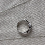 Sterling Silver Amethyst Feather Ring Boho 925 Stacker - Image 11