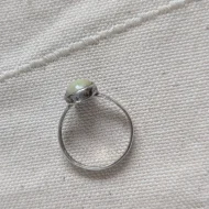 Vintage Sterling SIlver Connemara Marble Ring 925 Round Stacker - Image 8