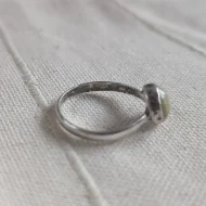 Vintage Sterling SIlver Connemara Marble Ring 925 Round Stacker - Image 3