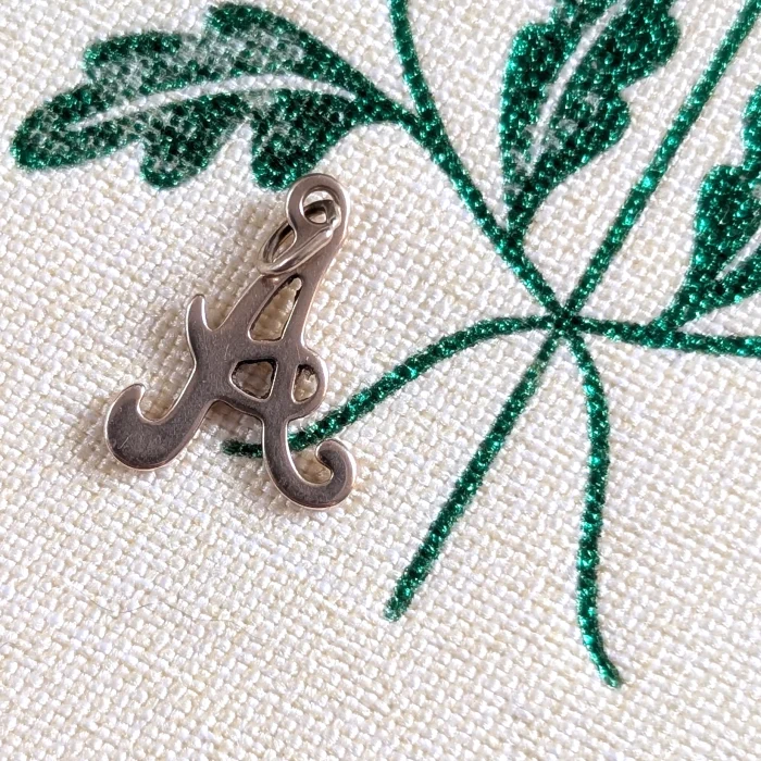 9ct Yellow Gold Letter A Pendant