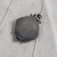 Antique Sterling Silver and Rose Gold Accent Medal Fob - Image 3