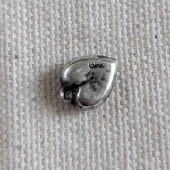 Antique Victorian Sterling Silver Tiny Love Heart Charm Pendant Hallmarked 1890s - Image 3