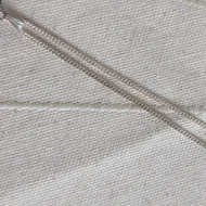 Sterling Silver Jet Pendant Necklace Natural Organic Shap - Image 4