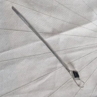 Vintage Silver Bookmark/Letter Opener Onyx Long Etched - Image 4