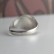 Vintage Sterling Silver Ornate Signet Ring Chunky Square - Image 10