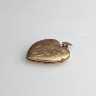 Vintage 9ct Rolled Gold Heart Locket, Love Double Photo Pendant - Image 5