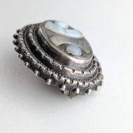 Antique Silver Montrose Agate Oval Brooch Victorian Scottish Pin - Image 6