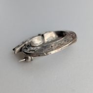 Vintage Sterling Silver Buckle Brooch - Image 6