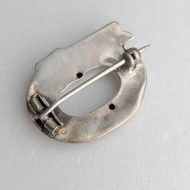 Vintage Sterling Silver Buckle Brooch - Image 8