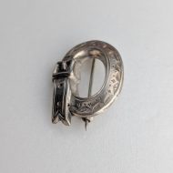 Vintage Sterling Silver Buckle Brooch - Image 9