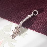Vintage Sterling Silver Barbed Wire Pendant