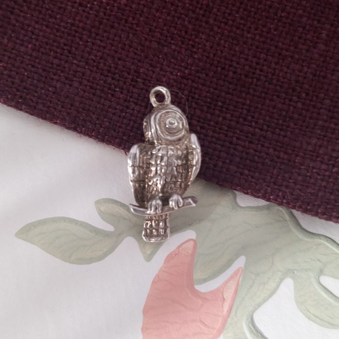 Vintage Silver Owl Charm