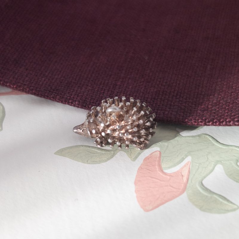 Vintage Silver Hedgehog Charm