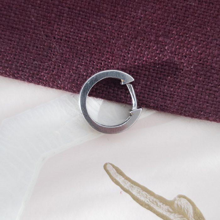 Sterling Silver Single Huggie Hoop Earring