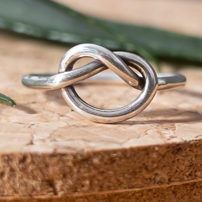 Sterling Silver Infinity Lovers Knot Ring