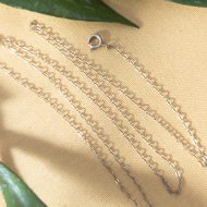 Vintage 9ct Gold Cable Link Necklace