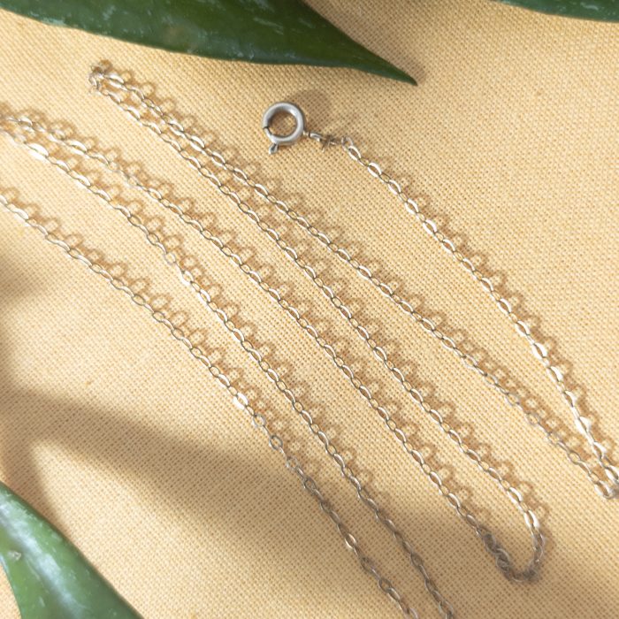 Vintage 9ct Gold Cable Link Necklace