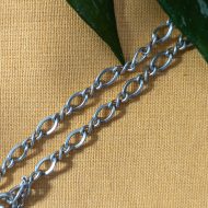 Vintage Sterling Silver Figaro Bracelet