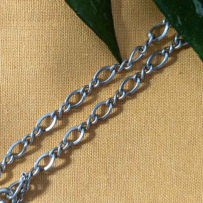 Vintage Sterling Silver Figaro Bracelet