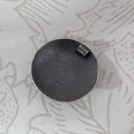 Vintage Silver Amethyst Abstract Modernist Pendant Round Artist Pebble - Image 6