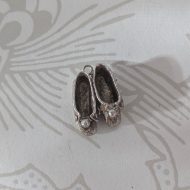 Vintage Silver Turkish Slipper Charm Pendant - Image 3