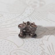 Vintage Silver Cinderella Carriage Charm Pendant - Image 3