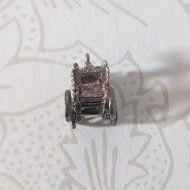 Vintage Silver Cinderella Carriage Charm Pendant - Image 4