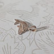 Vintage Sterling Silver Filigree Dolphin Pendant - Image 4