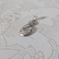 Vintage Sterling Silver Doorknocker Drop Pendant, Modernist Figure 8 - Image 5