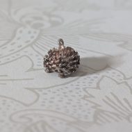 Vintage Silver Hedgehog Charm, Large Garden Pendant - Image 5