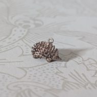 Vintage Silver Hedgehog Charm, Large Garden Pendant - Image 6