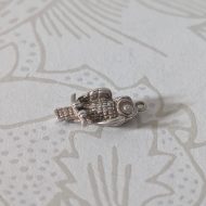Vintage Silver Owl Charm, Bird Pendant - Image 5