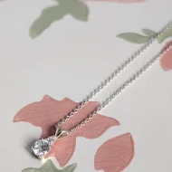 Sterling Silver Next CZ Teardrop Pendant Necklace - Image 4