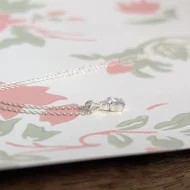 Sterling Silver Next CZ Teardrop Pendant Necklace - Image 9