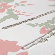 Vintage Sterling Silver Cable Link Chain Necklace Long Italy 925 - Image 7