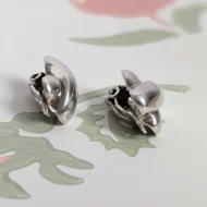 Vintage Sterling Silver Thomas Sabo Earrings Puffy Criss Cross Clip Ons 925 - Image 10