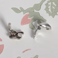 Vintage Sterling Silver Thomas Sabo Earrings Puffy Criss Cross Clip Ons 925 - Image 6